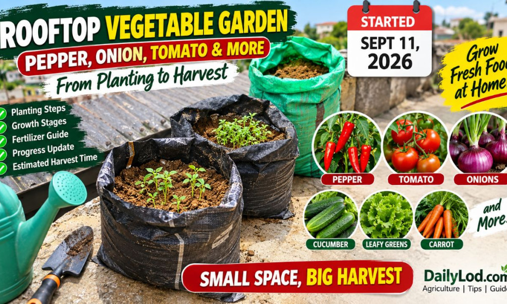 How to Grow Vegetables in Grow Bags on a Rooftop in Nigeria